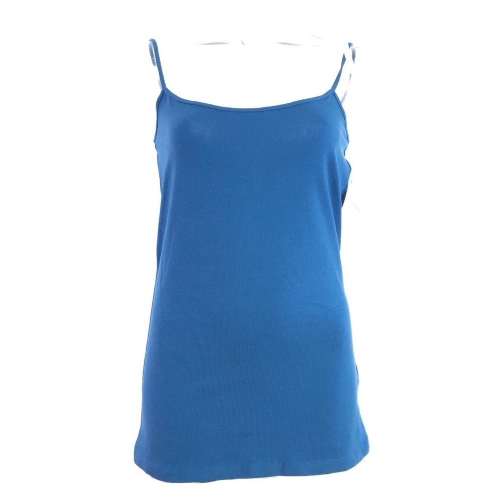 Halogen Cotton Tank Top In Blue Water S
